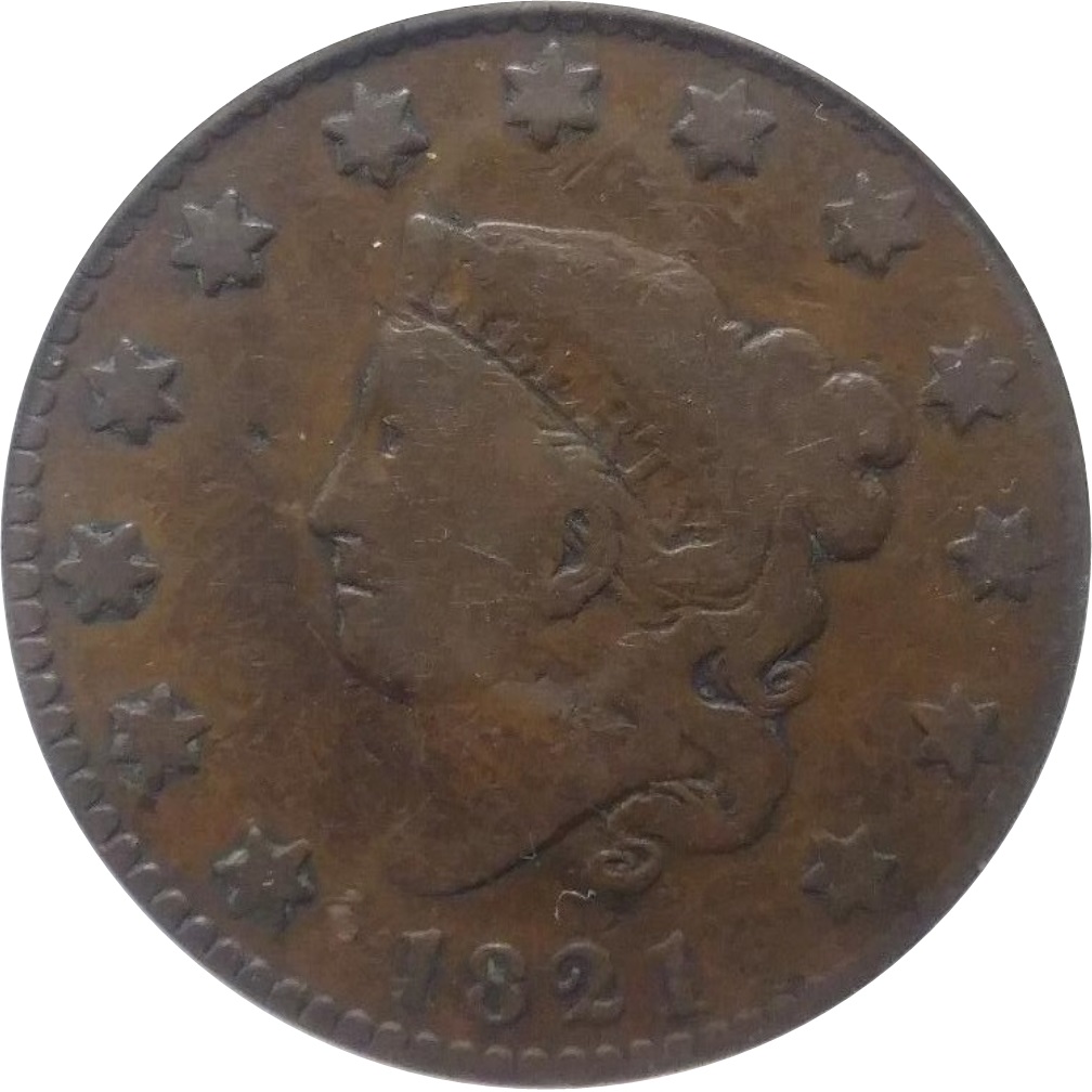 1821-Coronet-Head-Large-Cent-#4
